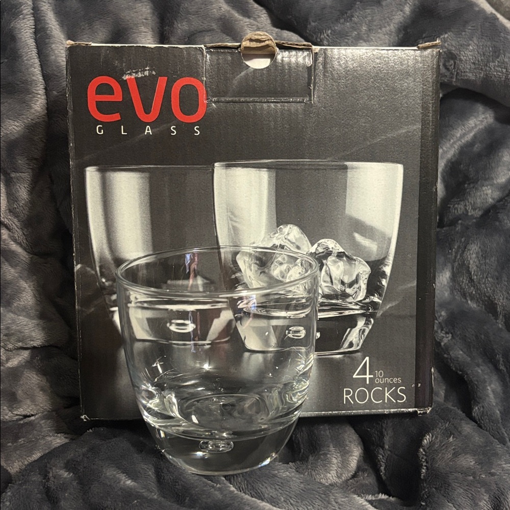 Evo Glass Clear Rocks Glass Set - Picture 2 of 3